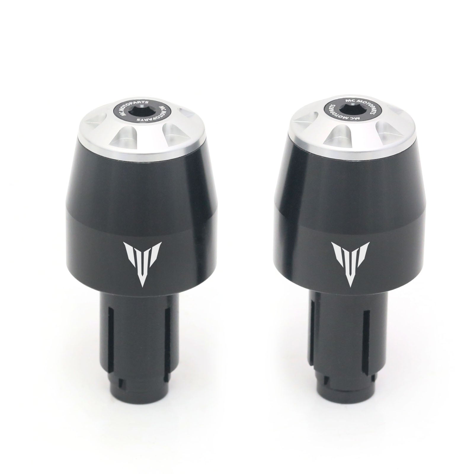 Fits Yamaha MT-07 MT-10 MT-125 MT Engraved Logo STORM CNC Bar Ends - MC Motoparts