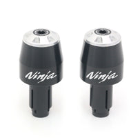 Fits Kawasaki ZX-6R ZX-10R ZX 600 Ninja Engraved Logo STORM CNC Bar Ends - MC Motoparts