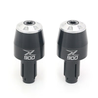 Fits Kawasaki 17-18 Z900 Ninja Engraved Logo STORM CNC Bar Ends - MC Motoparts