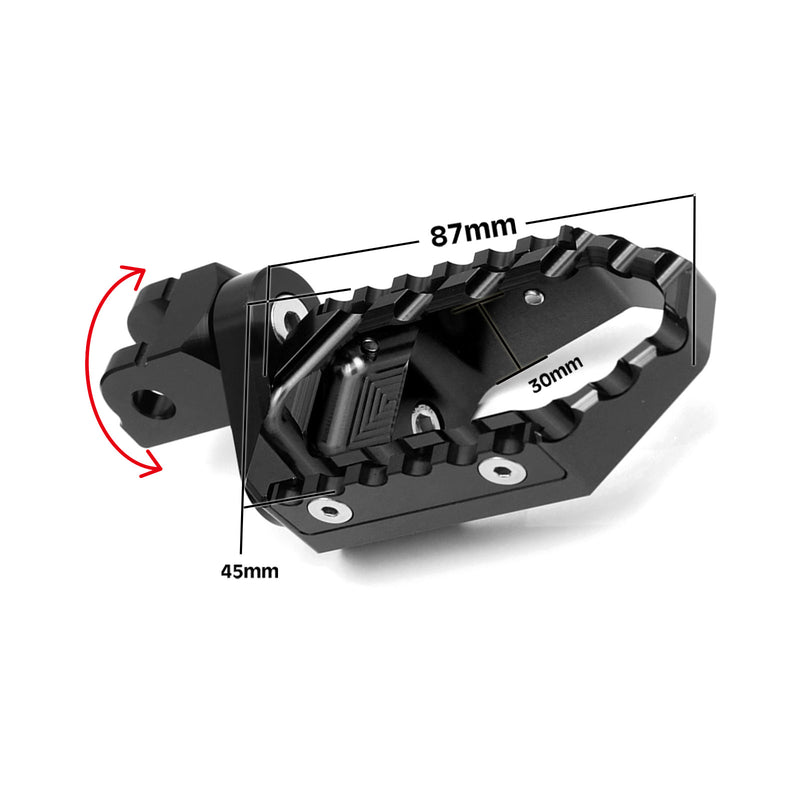 Fit BMW R nineT K1300R Front Touring 25mm Wide Foot Pegs - MC Motoparts