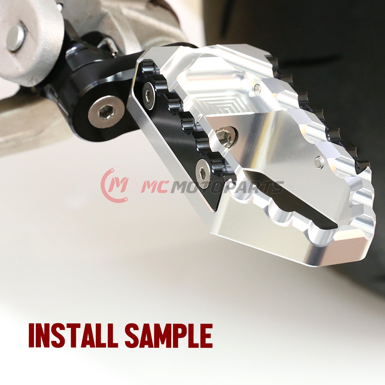 Fit Yamaha YZF R1 R3 R6 Front Touring 25mm Adjustable Foot Pegs - MC Motoparts