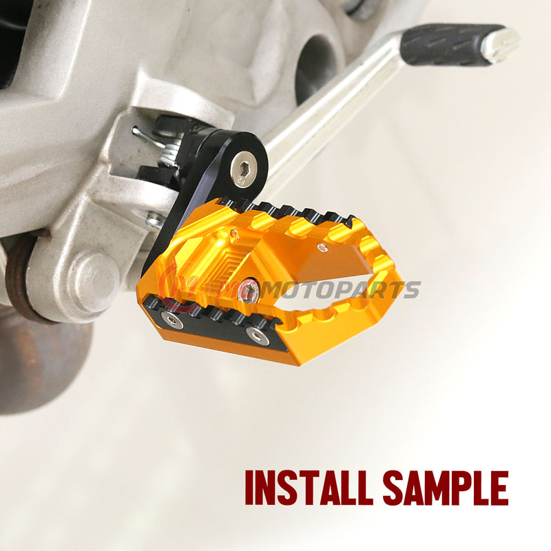 Fits Triumph Daytona 675 R Thruxton R Front Touring 40mm Multi-Step Wide Foot Pegs - MC Motoparts