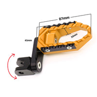 Fits Yamaha MT09 MT07 MT01 MT10 Front Touring 40mm Adjustable Foot Pegs - MC Motoparts