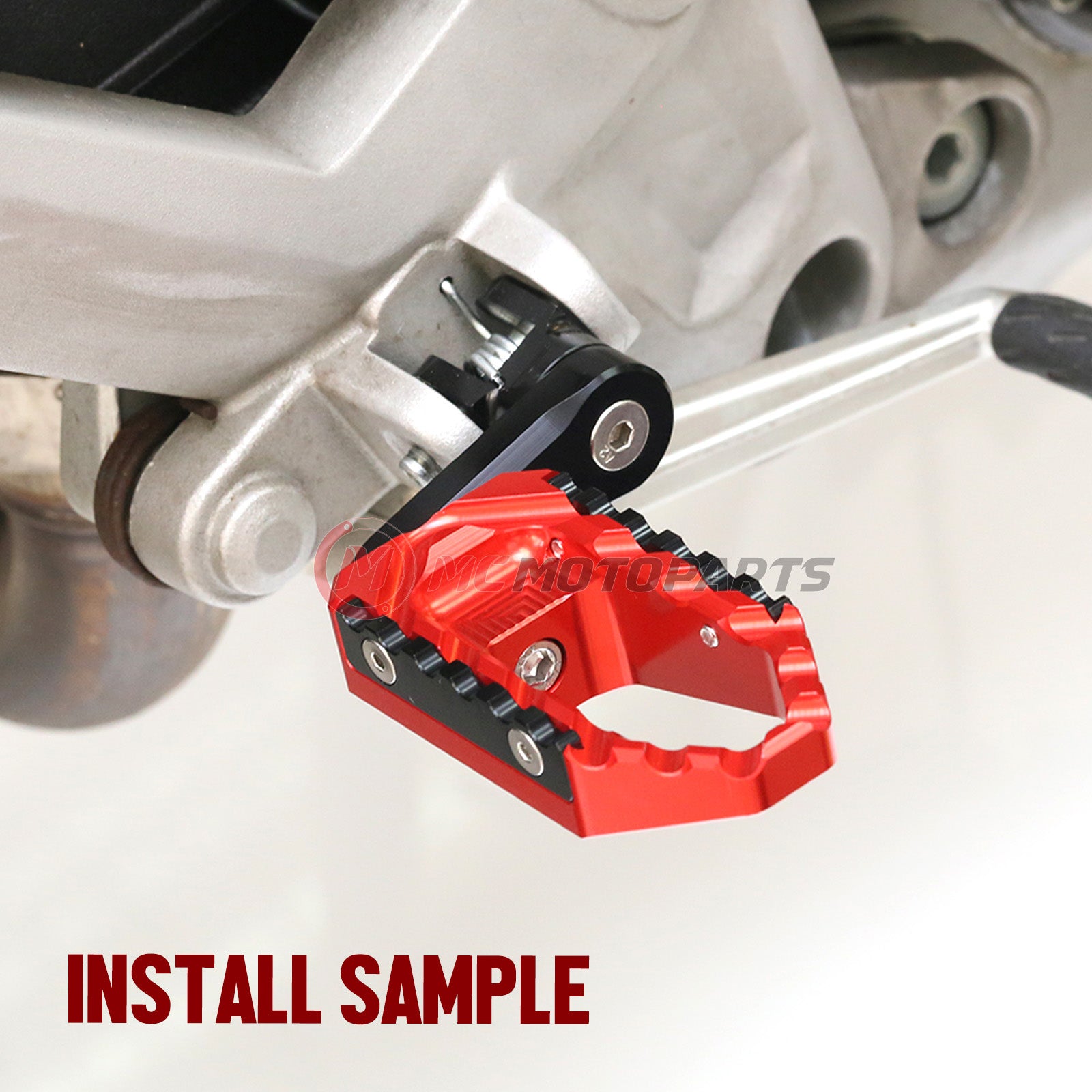 Fits Kawasaki Ninja 650R 300 400 Front Touring 40mm Multi-Step Wide Foot Pegs - MC Motoparts