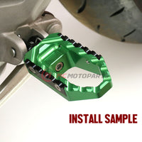 Fits Kawasaki Ninja 300R Ninja 650R Front Touring Wide Foot Pegs - MC Motoparts