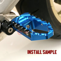 Fits Yamaha XMAX TMAX 530 25mm extension Rear TRC Touring Wide Foot Pegs