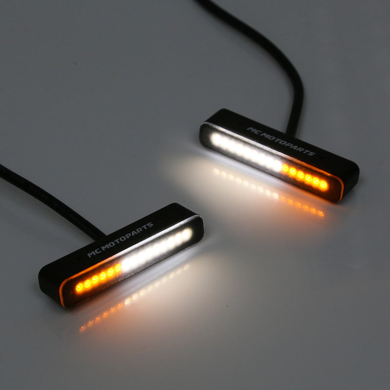 Mini LED Front Running Turn Signal Lights - MC Motoparts
