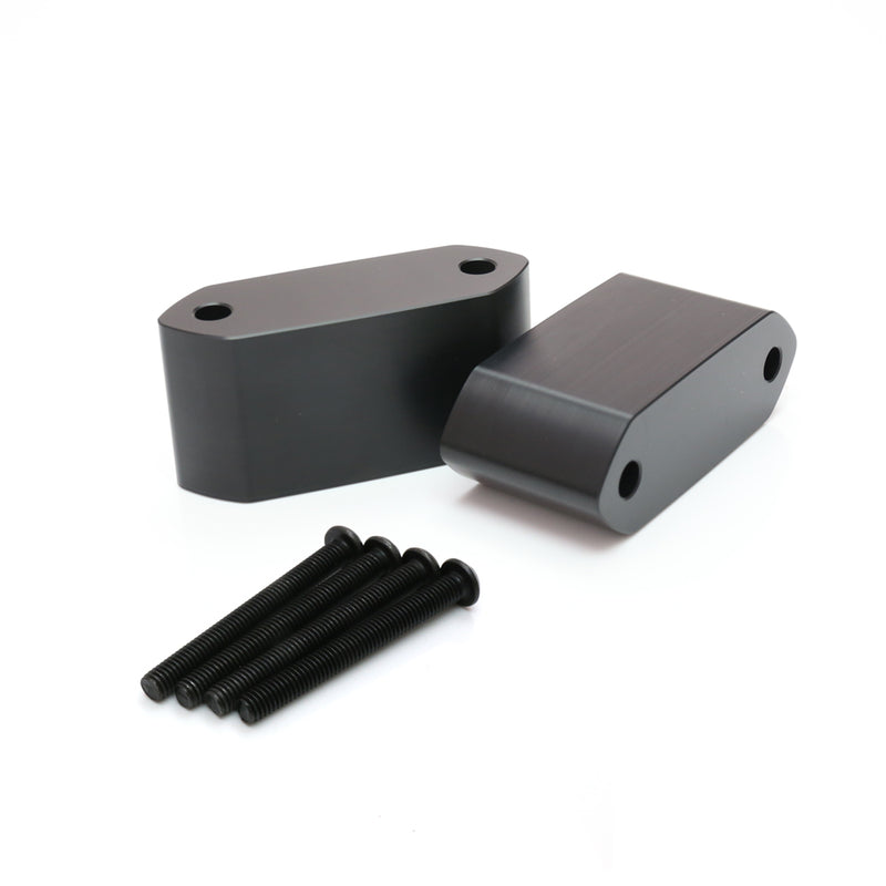 Fit Kawasaki Ninja ZX-10R 2011-2015 Motorcycle Black Delrin Mirror Extender and Riser - MC Motoparts