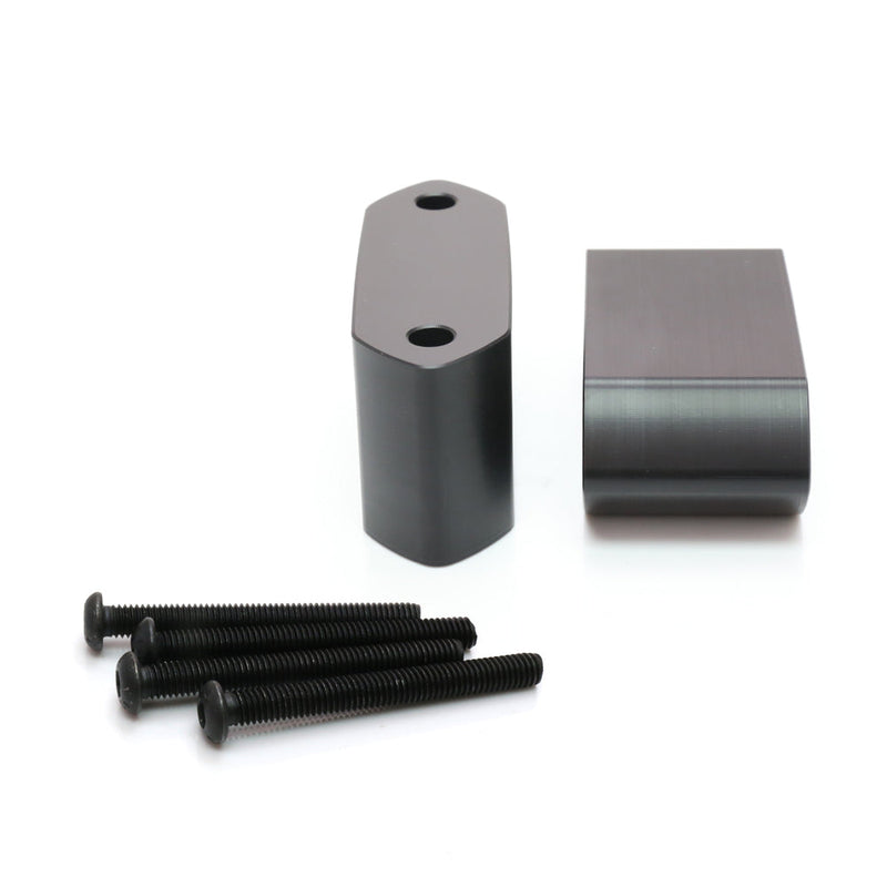 Fit Kawasaki ZX-6R ZX636 2013-2018 Motorcycle Black Delrin Mirror Extender and Riser - MC Motoparts