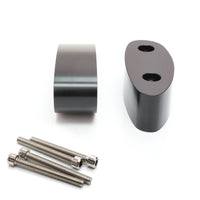 Fit Suzuki GSX-R1000 750 600 Hayabusa Motorcycle Black Delrin Mirror Extender and Riser - MC Motoparts