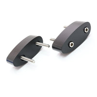 Fit Suzuki GSX-R1000 750 600 Hayabusa Motorcycle Black Delrin Mirror Extender and Riser - MC Motoparts