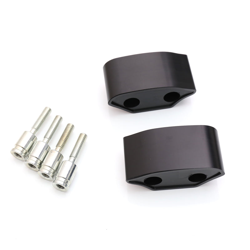 Fit Yamaha YZF R6 2008-2016 Motorcycle Black Delrin Mirror Extender and Riser - MC Motoparts