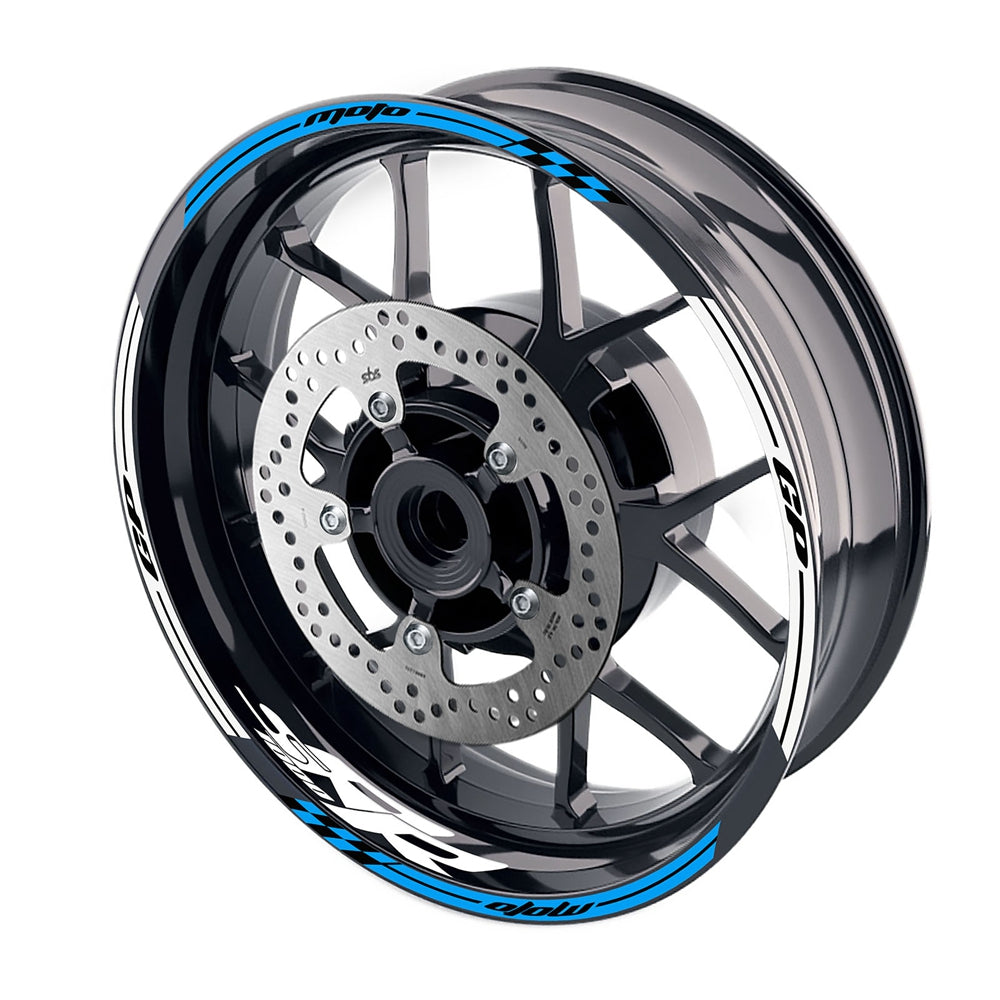 Fit BMW S1000RR Logo Moto GP Check 17 inch Wheel Rim Sticker - MC Motoparts