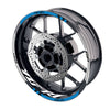 Fit Yamaha YZF R1 98-18 Logo Moto GP Check 17'' Wheel Rim Sticker - MC Motoparts