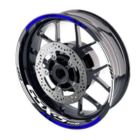 Fit Suzuki GSXS750 Logo Moto GP Check 17'' Wheel Rim Sticker - MC Motoparts