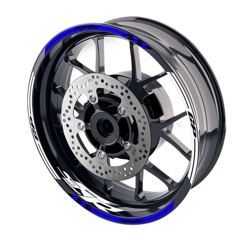 Fit BMW S1000RR Logo Moto GP Check 17 inch Wheel Rim Sticker - MC Motoparts