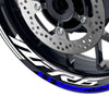 Fit Yamaha YZF R6 Logo GP 17 inch Rim Wheel Stickers Racing Check