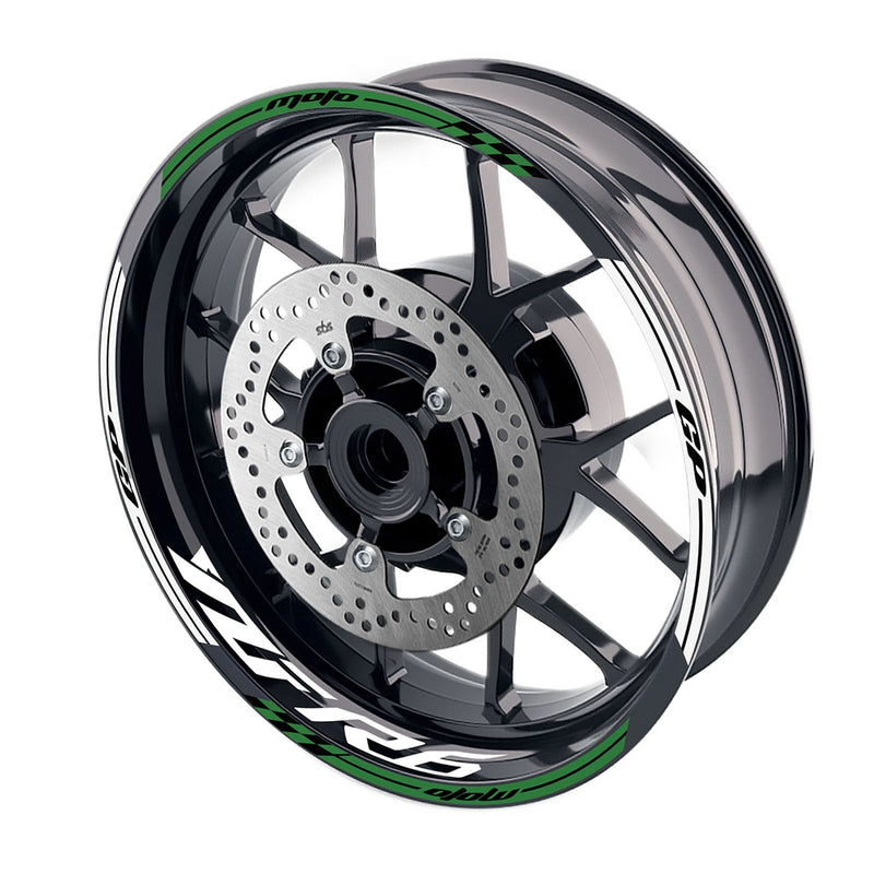 Fit Yamaha YZF R6 19-20 Logo Moto GP Check 17 inch Wheel Rim Sticker - MC Motoparts