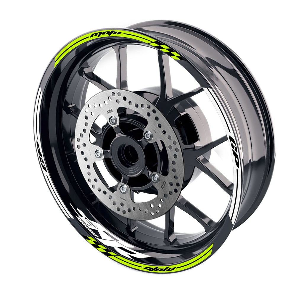 Fit BMW S1000RR Logo Moto GP Check 17 inch Wheel Rim Sticker - MC Motoparts