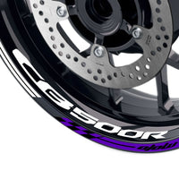 Fit Honda CB500R Logo GP 17 inch Rim Wheel Stickers Racing Check