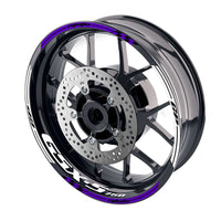 Fit Suzuki GSXS750 Logo Moto GP Check 17'' Wheel Rim Sticker - MC Motoparts