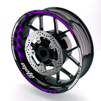 Fit Kawasaki ZX10R Ninja Logo Moto GP Check 17'' Wheel Rim Sticker - MC Motoparts