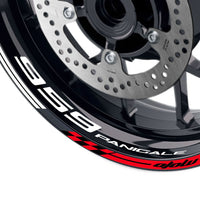 Fit Ducati 959 Panigale Logo GP 17 inch Rim Wheel Stickers Racing Check