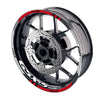 Fit Suzuki GSXS750 Logo Moto GP Check 17'' Wheel Rim Sticker - MC Motoparts