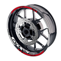 Fit Suzuki GSXS750 Logo Moto GP Check 17'' Wheel Rim Sticker - MC Motoparts