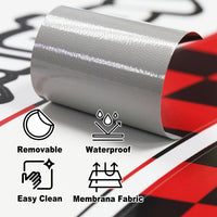 Fit Suzuki GSXR125 GSXR250 Logo Moto GP Check 17 inch Wheel Rim Sticker - MC Motoparts