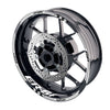 Fit Kawasaki ER-6F Logo Moto GP Check 17 inch Wheel Rim Sticker - MC Motoparts