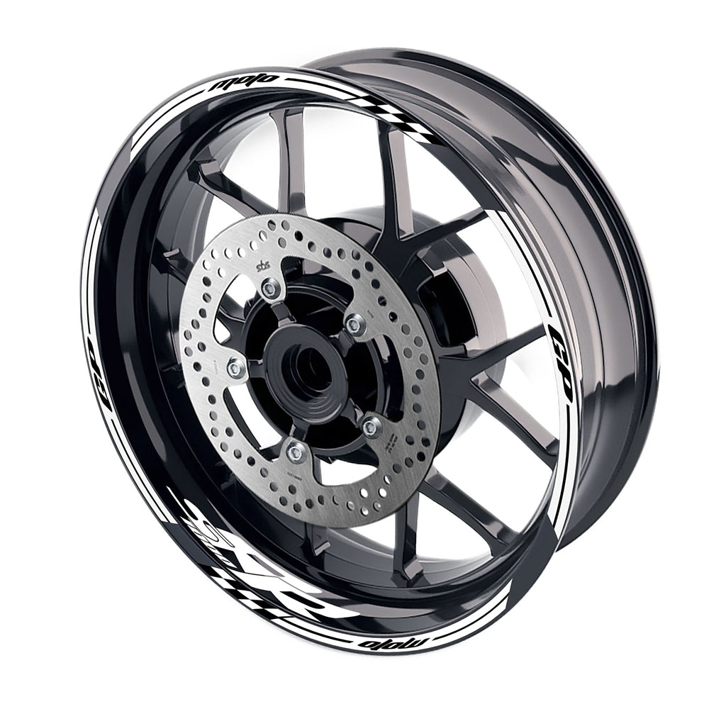 Fit BMW S1000RR Logo Moto GP Check 17 inch Wheel Rim Sticker - MC Motoparts