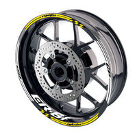 Fit Kawasaki ER-6F Logo Moto GP Check 17 inch Wheel Rim Sticker - MC Motoparts