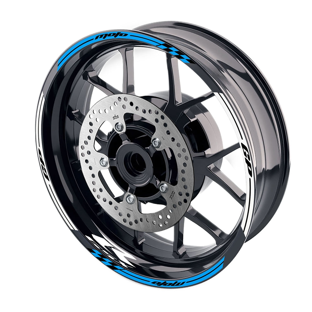 Fit Suzuki GSXR125 GSXR250 Logo Moto GP Stripe 17'' Wheel Rim Sticker - MC Motoparts