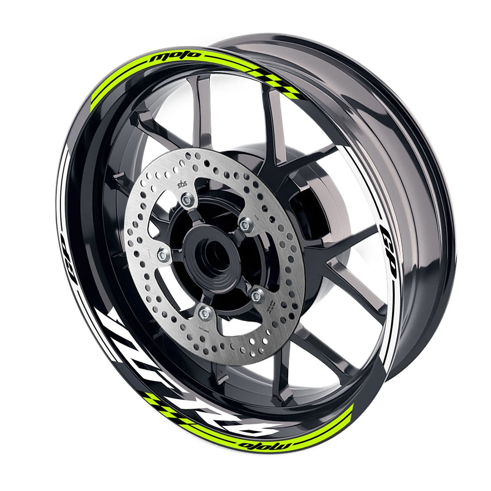 Fit Yamaha YZF R6 99-18 Logo Moto GP Stripe 17'' Wheel Rim Sticker - MC Motoparts