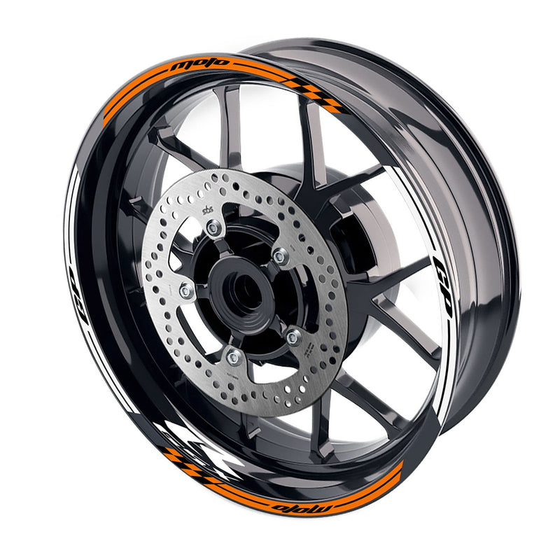 Fit Suzuki GSXR125 GSXR250 Logo Moto GP Stripe 17'' Wheel Rim Sticker - MC Motoparts