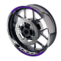 Fit Kawasaki Z1000 Logo Moto GP Stripe 17'' Wheel Rim Sticker - MC Motoparts