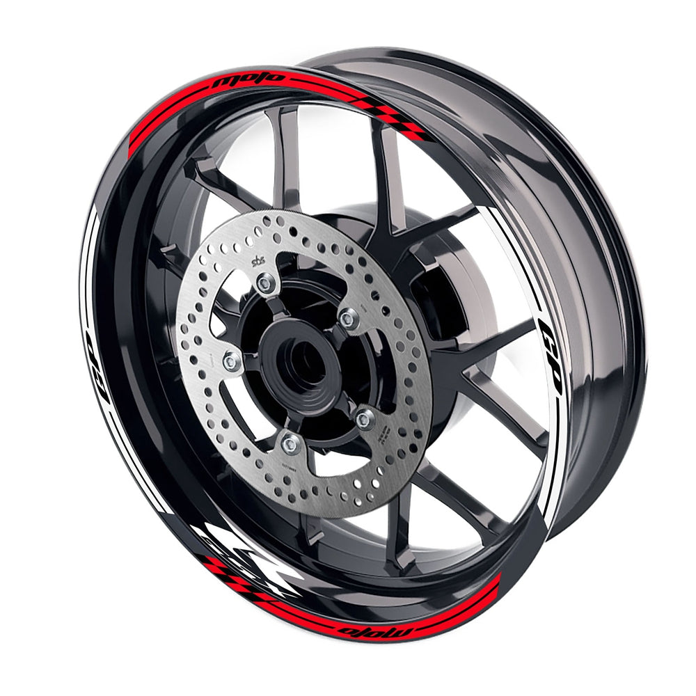 Fit Suzuki GSXR125 GSXR250 Logo Moto GP Stripe 17'' Wheel Rim Sticker - MC Motoparts