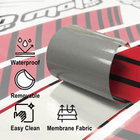 Fit Suzuki GSXR125 GSXR250 Logo Moto GP Stripe 17'' Wheel Rim Sticker - MC Motoparts