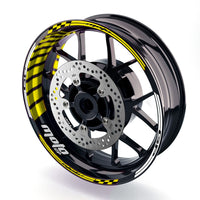 Fit Yamaha YZF R6 99-18 Logo Moto GP Stripe 17'' Wheel Rim Sticker - MC Motoparts