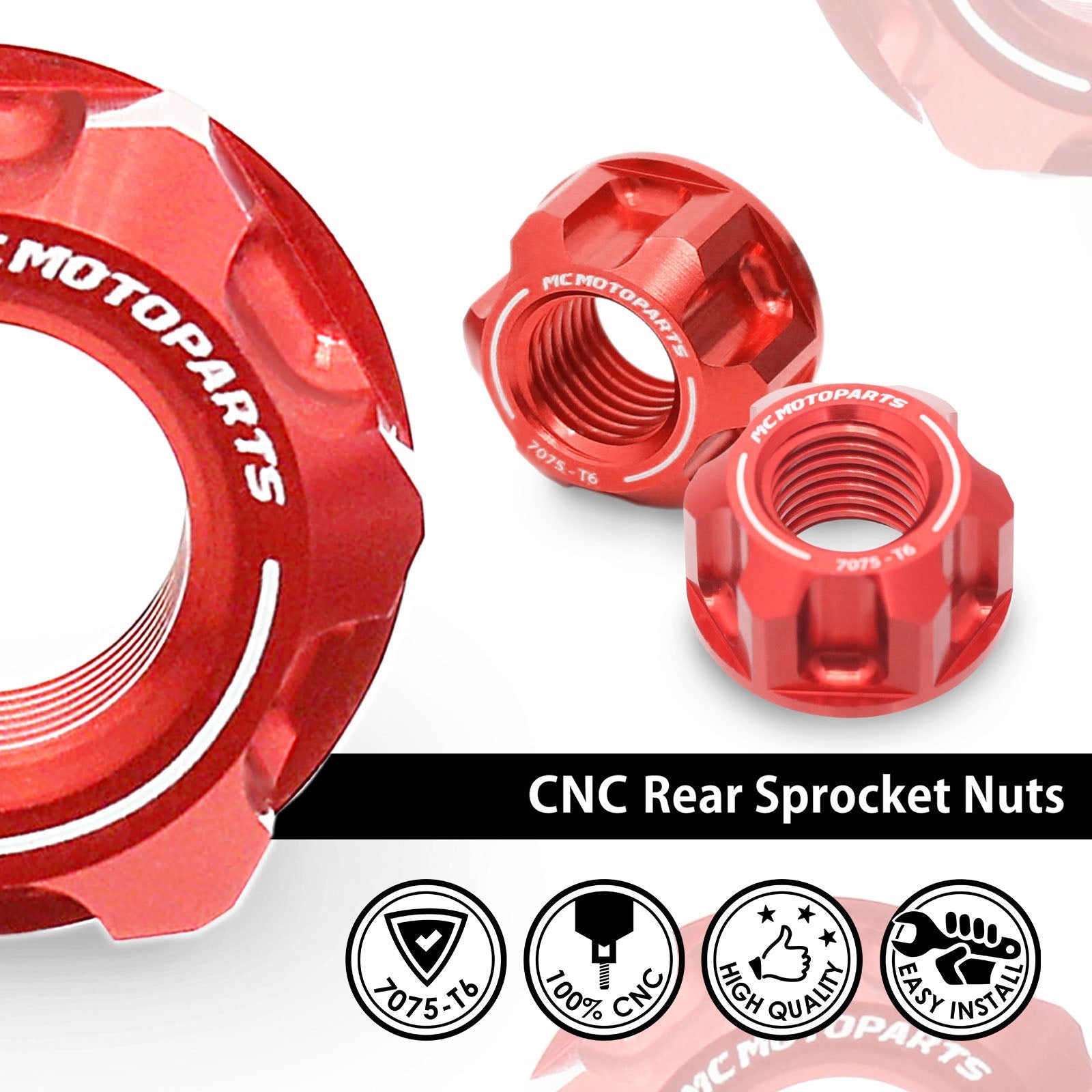 Fits Ducati 959 899 Panigale Monster 821 1200 Billet M10 Rear Sprocket Nuts