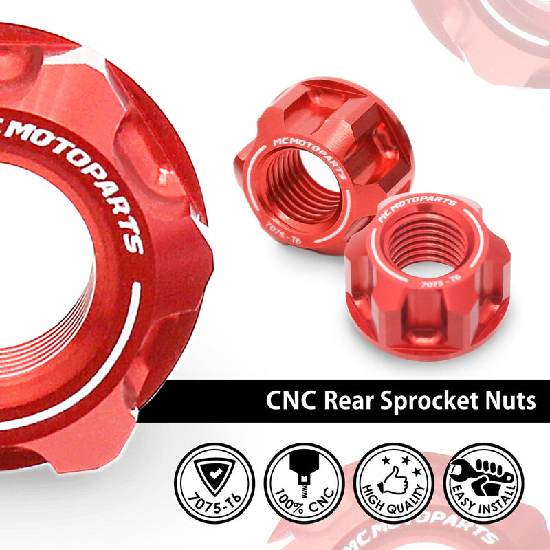 Fits Ducati 959 899 Panigale Monster 821 1200 Billet M10 Rear Sprocket Nuts