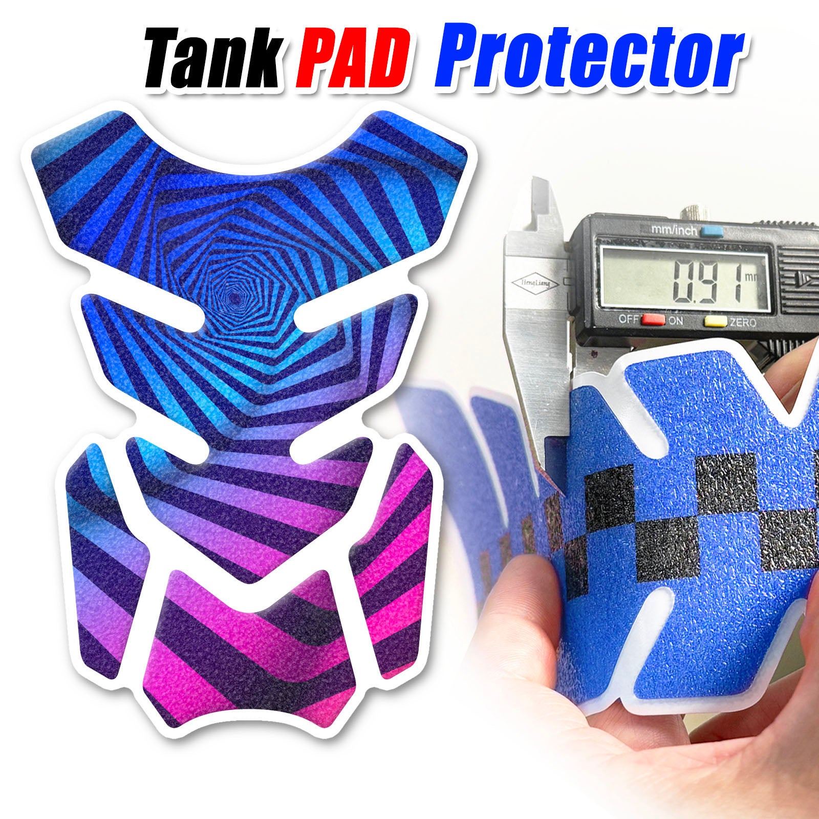 Tank Pad Protector Motorcycle Gas Tank Sticker Anti Slip Pattern Shield MC Motoparts x StickerBao