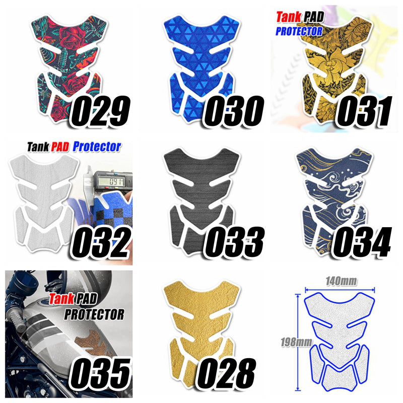Tank Pad Protector Motorcycle Gas Tank Sticker Anti Slip Pattern Shield MC Motoparts x StickerBao