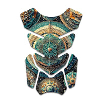 Gas Tank Sticker Motorcycle Tank Pad Protector Anti Slip Shield Neon Fantasy Art - MC Motoparts