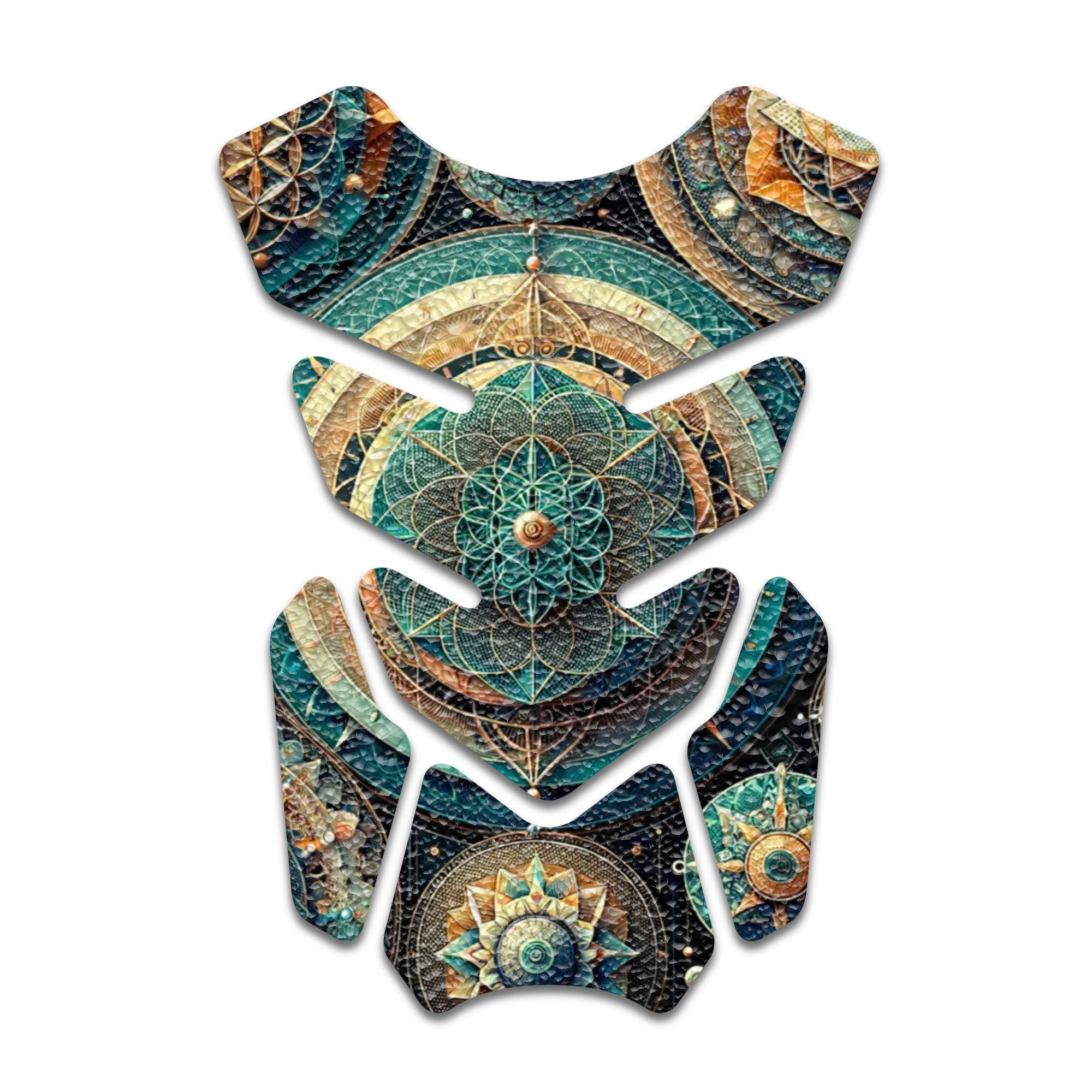 Gas Tank Sticker Motorcycle Tank Pad Protector Anti Slip Shield Neon Fantasy Art - MC Motoparts