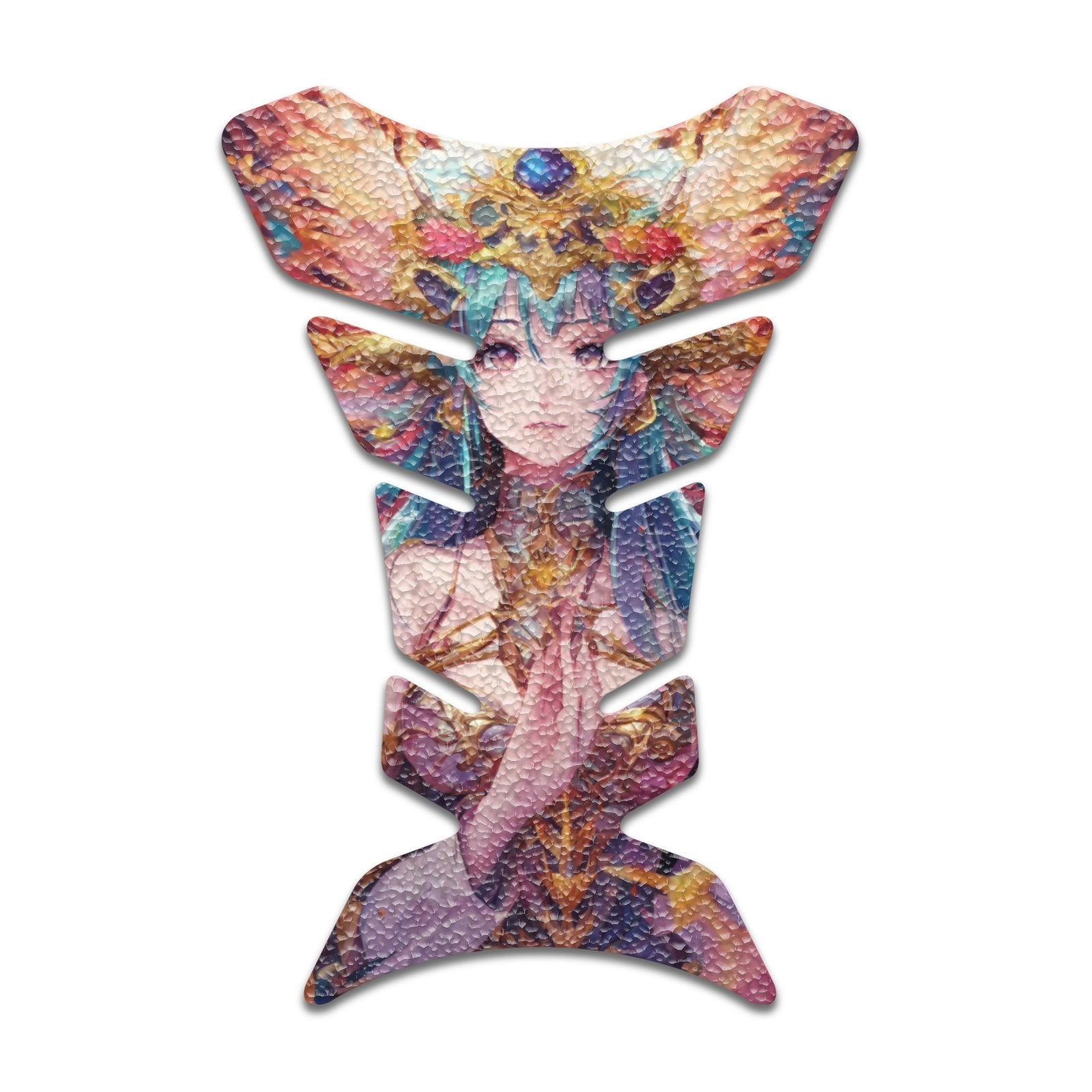 Gas Tank Sticker Motorcycle Tank Pad Protector Anti Slip Fish Bone Abstract Anime - MC Motoparts