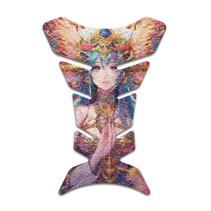 Gas Tank Sticker Motorcycle Tank Pad Protector Anti Slip Fish Bone Abstract Anime - MC Motoparts
