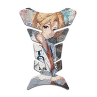 Gas Tank Sticker Motorcycle Tank Pad Protector Anti Slip Fish Bone Abstract Anime - MC Motoparts
