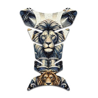 Gas Tank Sticker Motorcycle Tank Pad Protector Anti Slip Fish Bone Japanese Sci Fi - MC Motoparts